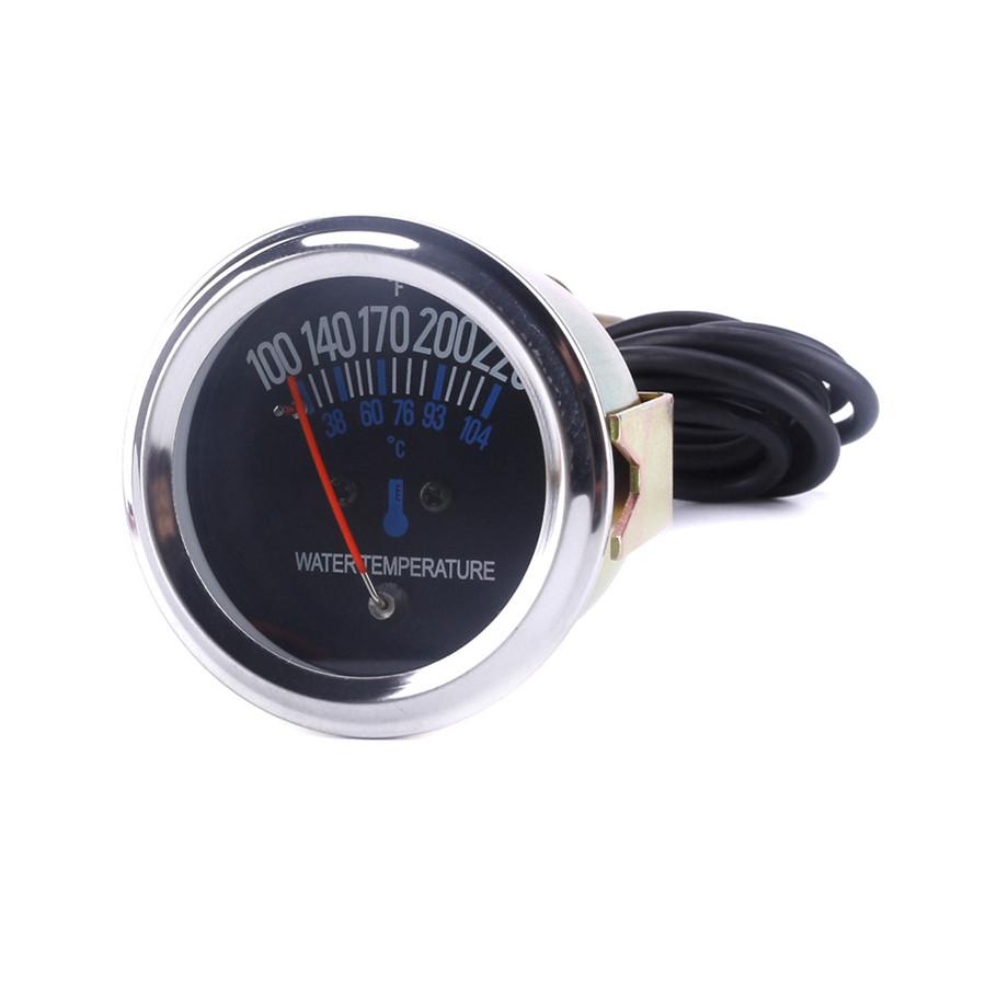 52MM 2" 12V Mașină Lentilă Clară Mecanic Indicator Temperatură Apă Metru Senzor Lumină