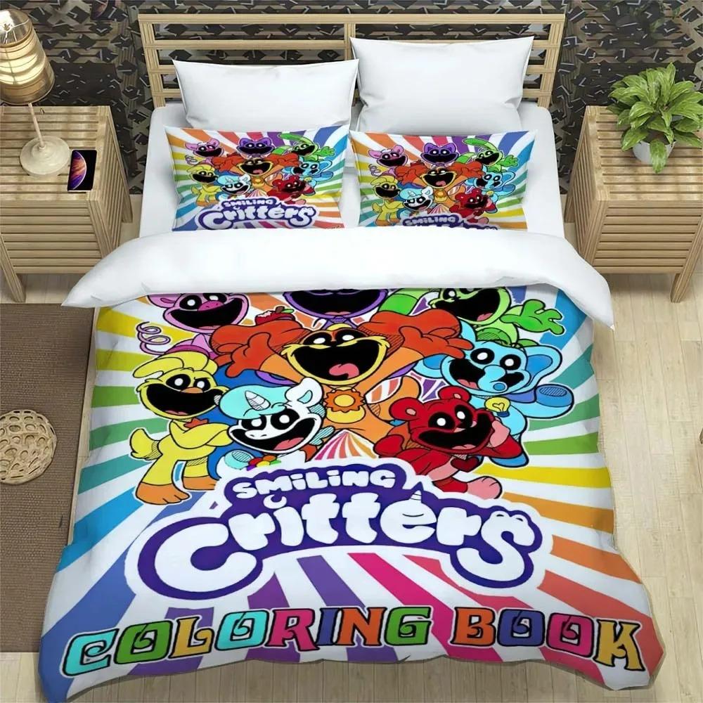 Animali Sorridenti CATNAP DOGDAY Set Biancheria da Letto Copripiumino Morbido Con 1/2 Federe Per Bambini Adulti Copripiumino in Microfibra