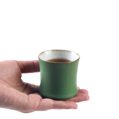 1Pcs Creative Ceramic Cup Green Bamboo Tea Cup