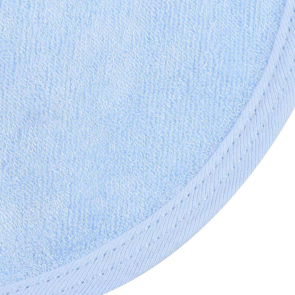 Elderly Waterproof Bib Adult Mealtime Saliva Towel Dining Apron Clothes Protector Light Blue M