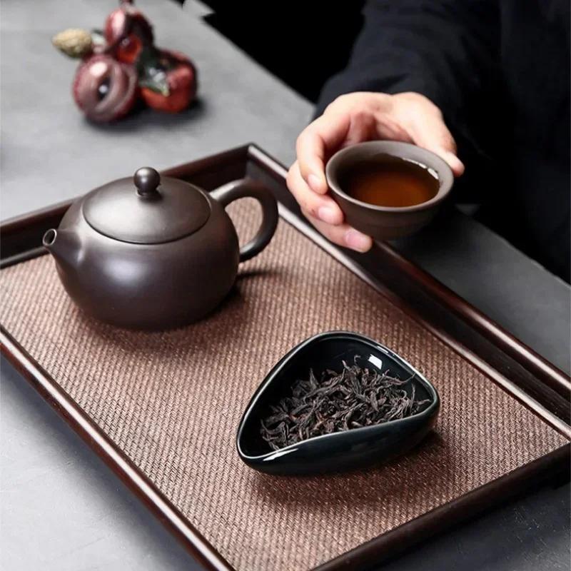 Coffee Bean Dosing Cup Ceramic Coffee or Tea Measuring Container Tray Coffee Powder Dosing Tray for Home Coffee Tray Accessory
