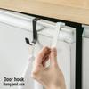 Gancho de Armazenamento Multifuncional Adesivo Sem Furo para Portas de Cozinha e Banheiro