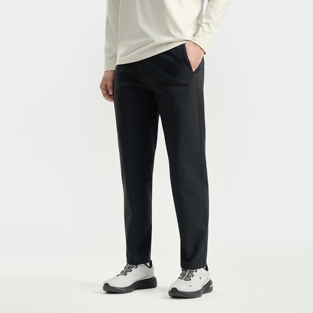 FILA A.P. Simple Classic Casual Straight Leg Comfortable Knitted Sports Pants Men pants A11M541604F-BK