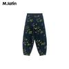 M.Latin Unisex Kids' Anti-Mosquito Fun Print Woven Long Pants