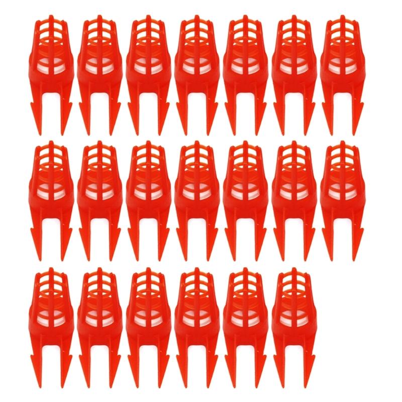 

20Pcs Bees Comb Push In Queen Cell Protector Queen Bees Cage Bees Queen Protective Caps Plastic Opening Queen Bees Covers 1