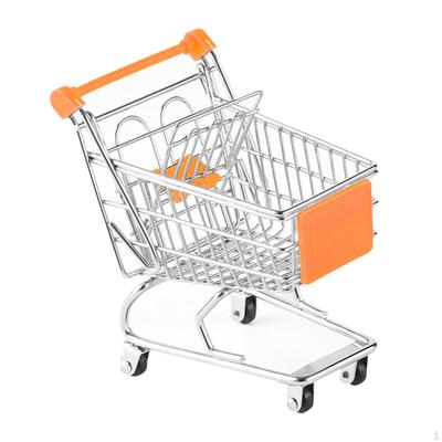Kids Mini Shopping Cart for Role Play, Supermarket Handcart Toy, Storage Basket Children