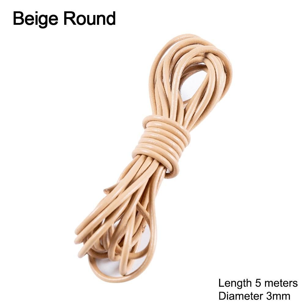 Flat Cow Leather Rope 5Meters Leather Cord Retro Jewelry Making DIY Necklace Bracelet