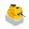 Zigarettenanzünder-Schnittstelle Stromversorgung für Dewalt/Milwaukee 18V Li-Ionen-Akku DC 12V Abwärtswandler Regler mit USB Typ C
