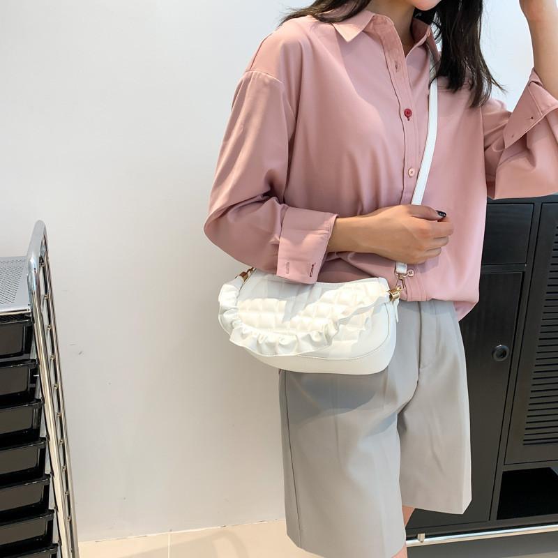 Chic Trendy Baguette Bag 2023 Summer Fashionable Handbag For Women Simple Shoulder Bag