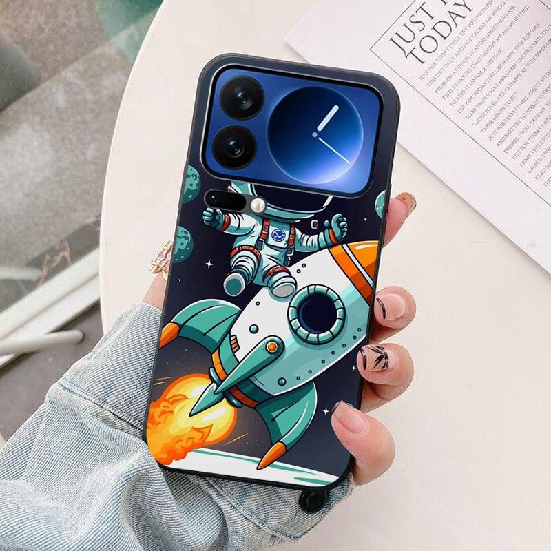 For Xiaomi 17 Ultra Phone Case Astronaut Silicone Camera Protection Back Cover For Xiaomi Mi 17 Pro Max Mi17 Ultra Funda Coque