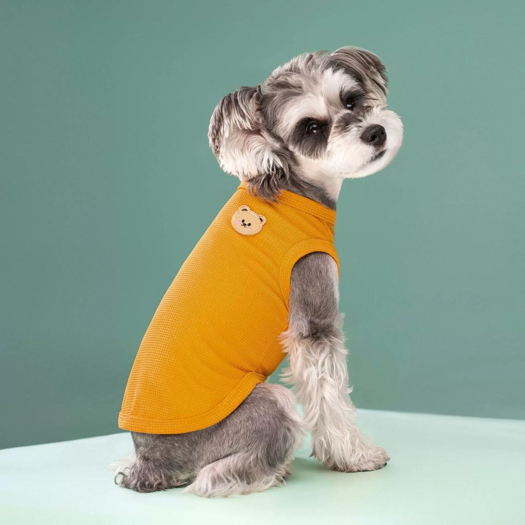 Spring Summer Pet Waffle Vest Teddy Bichon Puppy Dog Anxiety Outfit Cat Clothes Fashion Dog Clothes