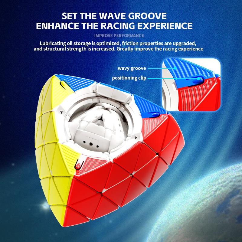 5-Layers Pyraminx Magic Cube  Stickerleee Professional Puzzle Toy Children Gift Cubo Magico Puzzle