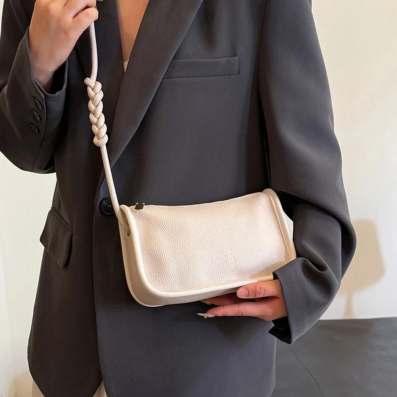 Designer Women Shoulder Bags  New Fashion High Quality Zipper Commuting Women's Handbags Solid Luxury Bags