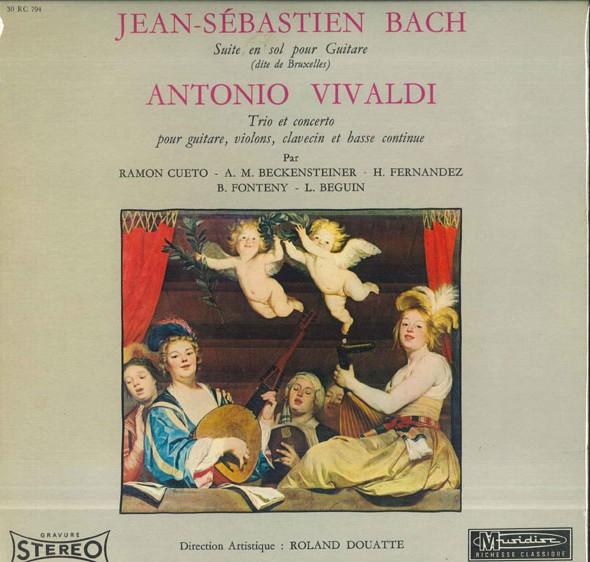 

LP Record RAMON CUETO ANNEMARIE BECKENSTEIN J. S. Bach Suite In A Minor Viva 30RC794 MUSIDISC France Classical Used