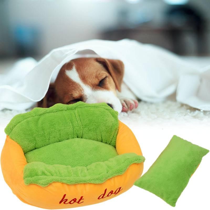 Cushion Bed Pet Hot Dog House Lounger Warm Removable Washable Cat Animal Kennel