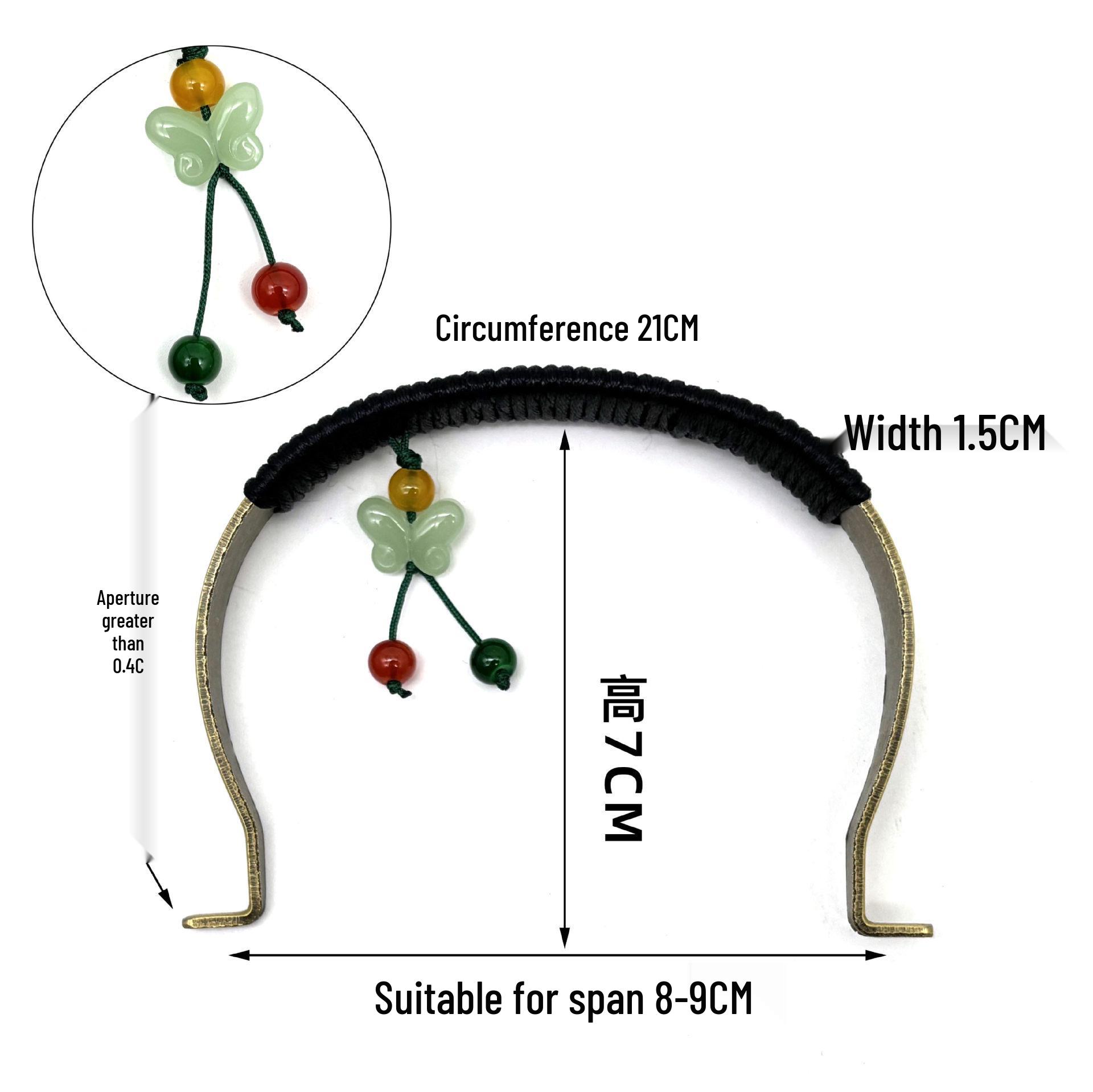 Handmade Antique Bronze Woven Jade Tea Pot Handle - Anti-scalding Glass Brewing Accessory