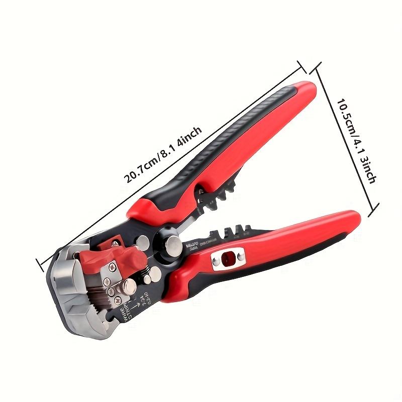 An electrician-specific automatic wire stripper with multifunctional wire stripping range24-10AWG/0.2-6cm²Electrician's cable stripping pliers,