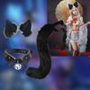 Ears and Tail Set Long Tails Accessories Choker Costume Kits Headwear for Cosplay Party