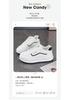 Women White Thick Sole Casual Sport Versatile Platform Sneakers