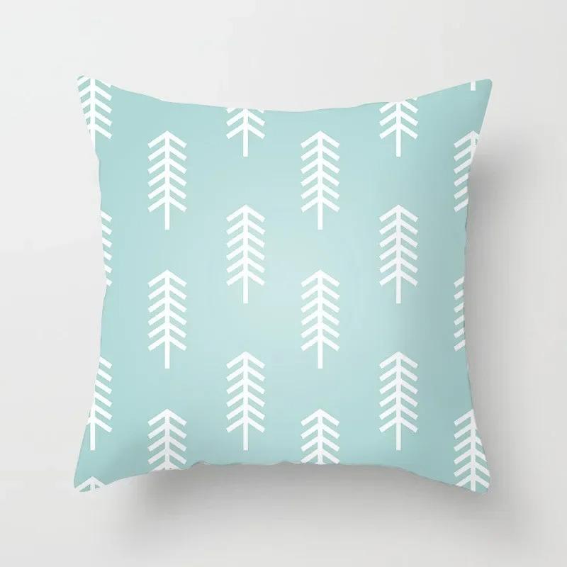 Modern Geometric Print Pillowcase Sofa Lumbar Pillowcase Mint Green Pillowcase Home Decoration Cushion Cover