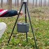 Zushuo Outdoor Camping Bonfire Tripod Stand with Hanging Pot