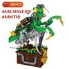 392PCS Creative Punk Machinery Mantis Building Blocks,Multi Joint Linked Insect Animal Desktop Ornament,DIY Toys Christmas Gifts