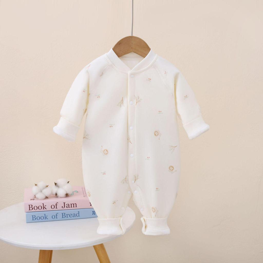 Baby Baumwolle Langarm Strampler - 6 bis 12 Monate, Baby Jumpsuit für Frühling und Herbst