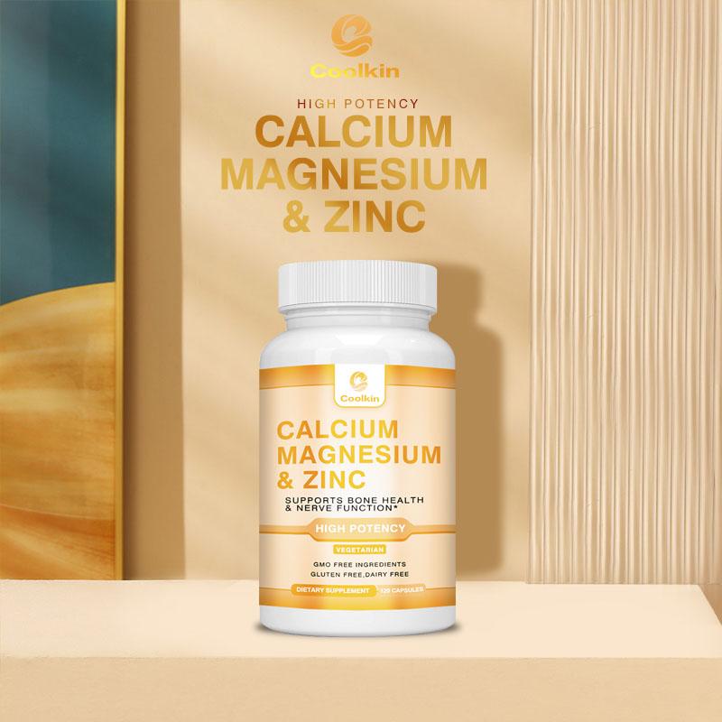 Coolkin Calcium, Zinc and Magnesium Complex Capsules: High in content, gentle and easily absorbed, suitable for both men and women.