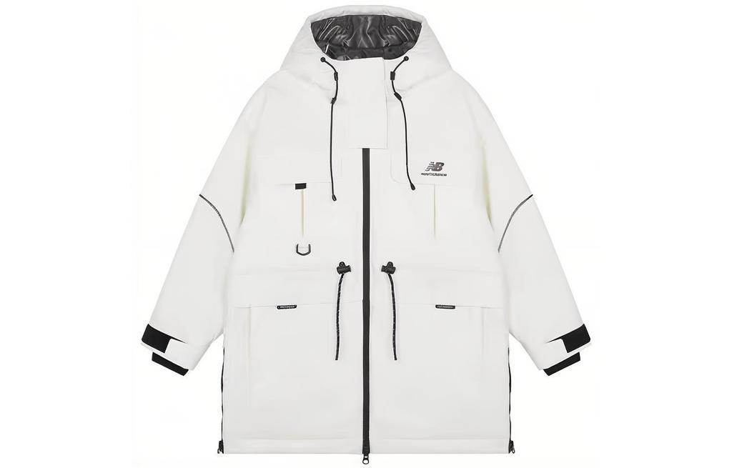 New Balance Down Jackets Women's White Hooded Moderate Other AWJ14367-NMC
