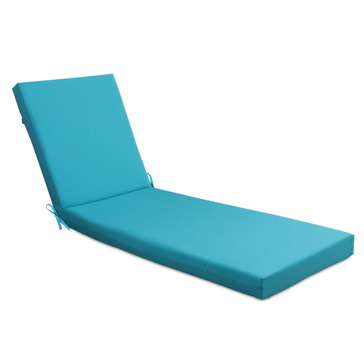 

Chaise Lounge Cushions Outdoor, Waterproof Lounge Chair Cushion,Outdoor Patio Lounge Chair Pads for Lawn, Pool & Beach 54x112.7x71.1x4.5cm небо синє кольору