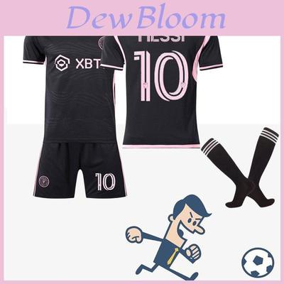 Miami Messi 10 Mls Football Jersey Kit Home Away Black Pink Polyester Fabric Includes Shirt Pants Socks