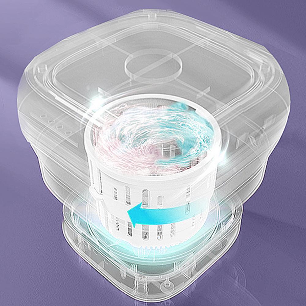 Foldable Portable Washing Machine Mini Underwear Blue Light Sterilization Clothes Washer