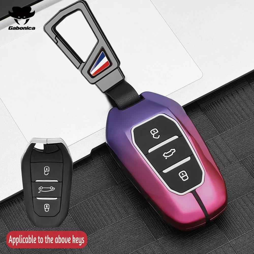 Metall Autoschlüssel Hülle Für Peugeot 2008 3008 4008 5008 308 408 508 Citroen C1 C2 C4 C6 C3-Xr Picasso Grand Ds3 Ds5 Abdeckung Schale Fob