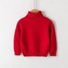 Children's Sweaters Autumn and Winter Pure Cotton Line Boys and Girls Baby Pullover Turtleneck Bottoming Sweater