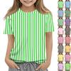 Kinder T-shirt met Print, Ronde Hals, Korte Mouwen, Casual