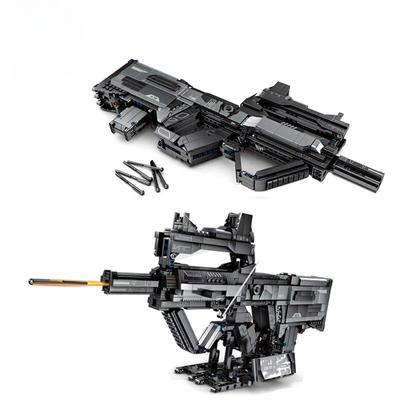 Blocs de construction militaires de la deuxième guerre mondiale, armes de soldat, figurines de film, armes, fusil d'assaut, briques, jouets pour enfants, cadeau