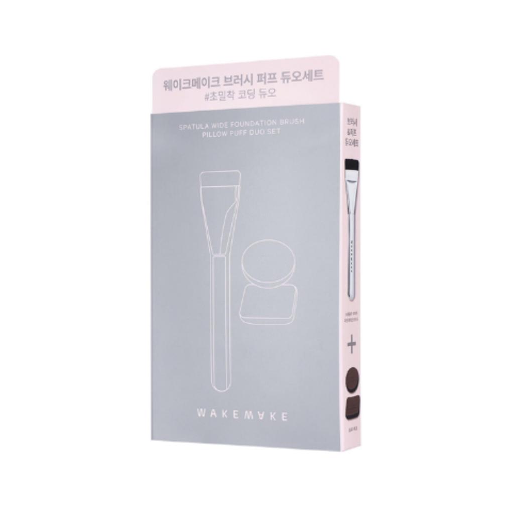 WAKEMAKE Spatula Wide Foundation Brush/ Puff-fit Brush