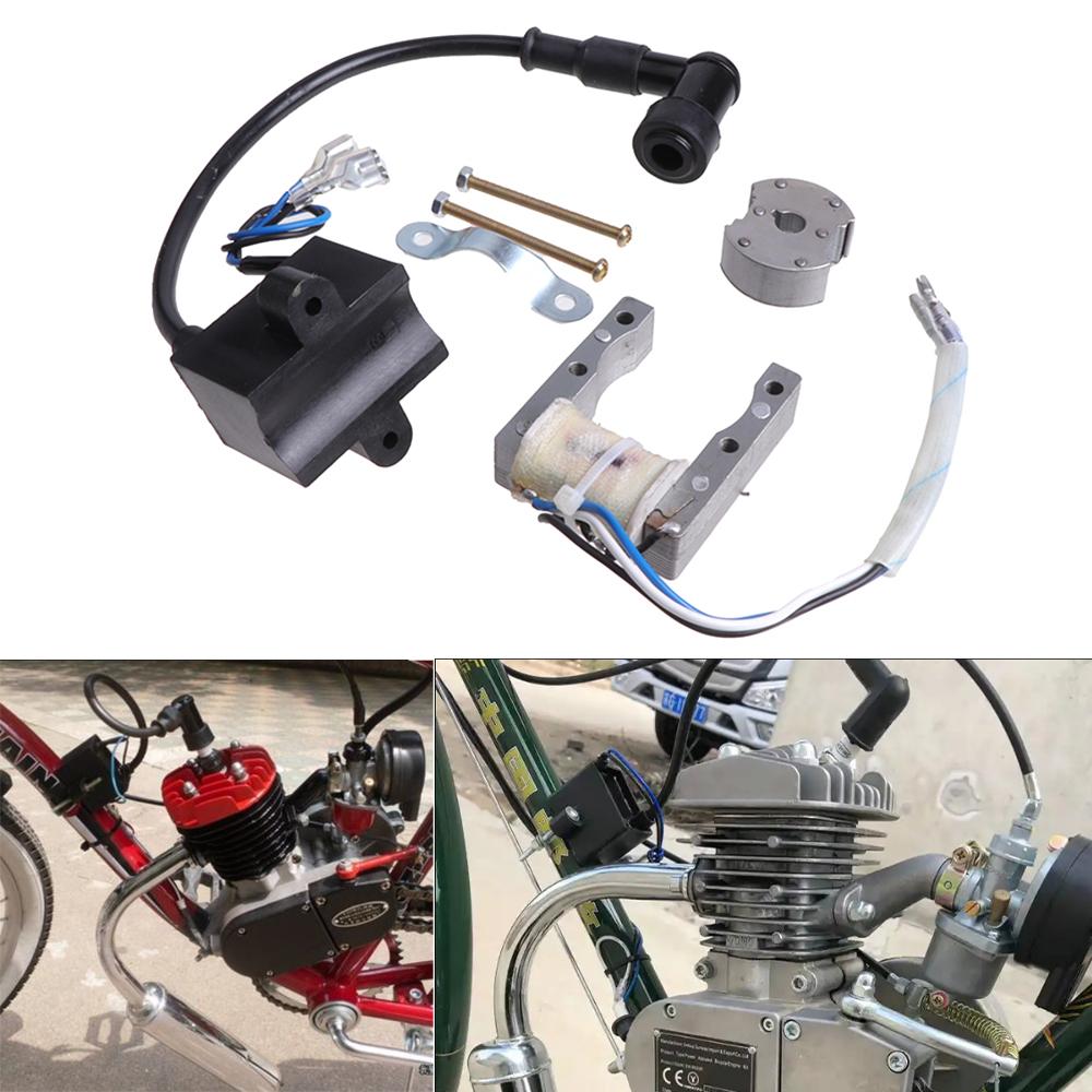 Magneto Stator CDI Ignition Coil for 49cc 60cc 66cc 80cc 2-Stroke Engine Motorized Bicycle Bike Durable Replacement Parts