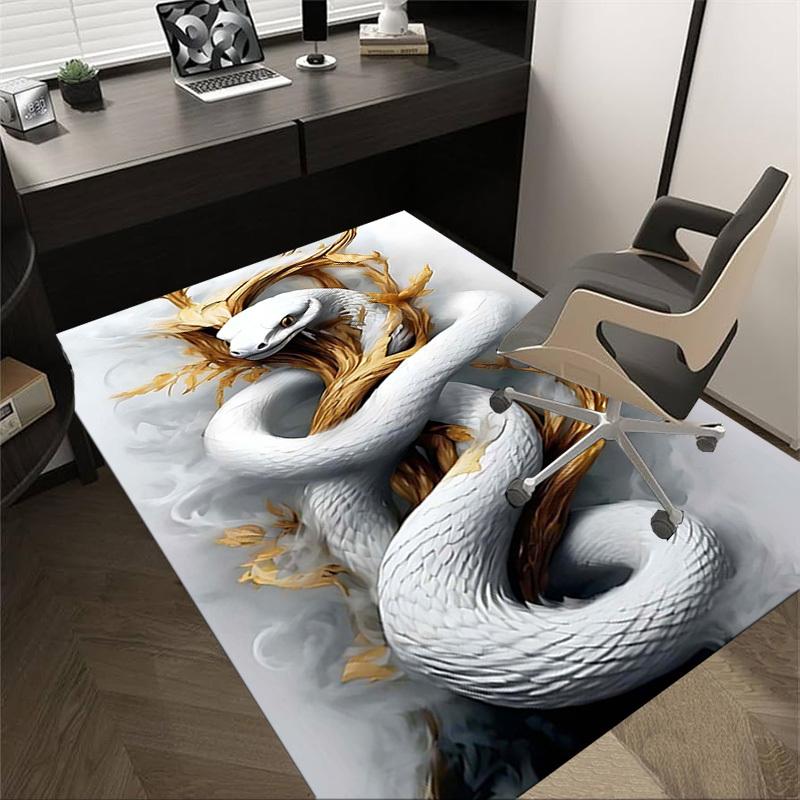 

1PC Snake Leaf Anti-slip carpet, suitable for Office, bedroomand playrooms. It can also be used as a sofa footrest cover-W69 60cm by 90cm