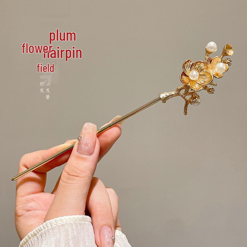 Ancient Chinese-Style Hanfu Hair Accessories: Elegant Updo Hairpins with Tassels for Women