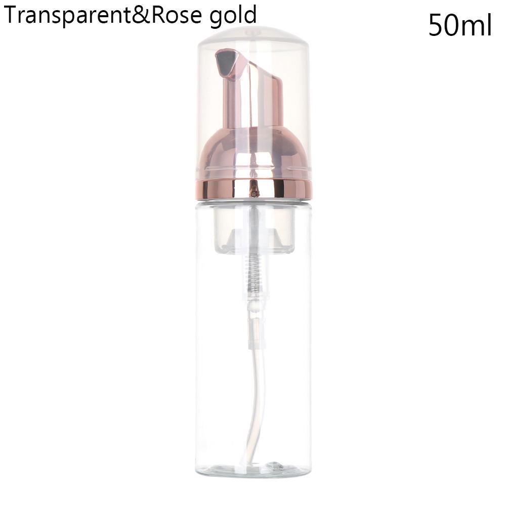 Plastic Foam Pump Bottle Foaming Bottle Empty Face Eyelashes Cosmetic Bottle Cleaner Soap Dispenser Foam Bottle Rose Gold