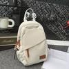 Crossbody bag, women's breast bag, simple and versatile shoulder bag, male student small backpack, casual trend cycling bag