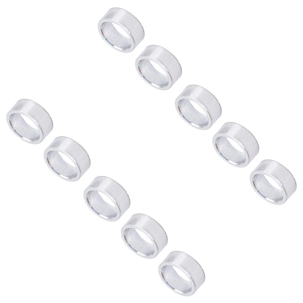 10Pcs Aluminum Alloy Spacer Round Unthreaded Standoff Support Fittings Outer Diameter 10mm