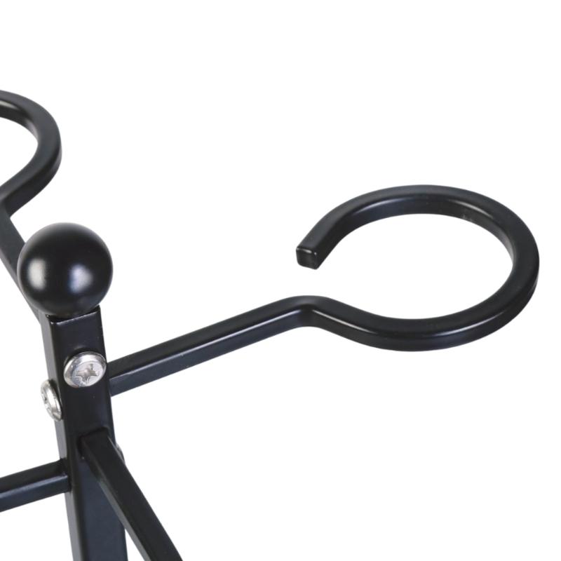 Elegant Freestanding Wine Glass Holder Decorative Inverted Wine Glass Rack with 4 Hangers For Parties And Everyday Use