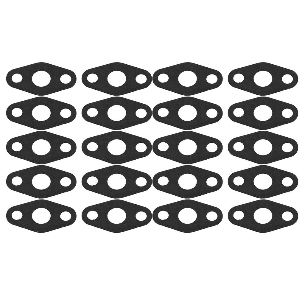 20 Pcs Turbo Oil Drain Gasket Turbocharger Oil Return Feed Flange Gasket Set for T3 T4 Turbocharge Gasket Paper