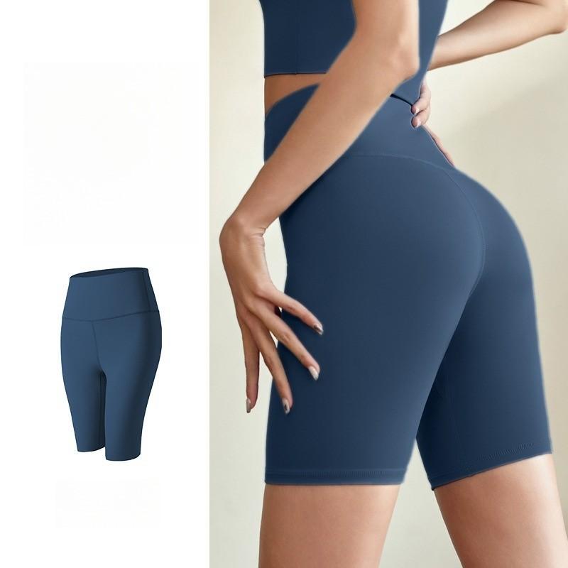 Καλοκαιρινά Γυναικεία Αθλητικά Σορτς με Γοφούς Ροδάκινου Ψηλόμετρα Ελαστικά Σφιχτά Κολάν Γιόγκα Αθλητικά Κοντά Παντελόνια