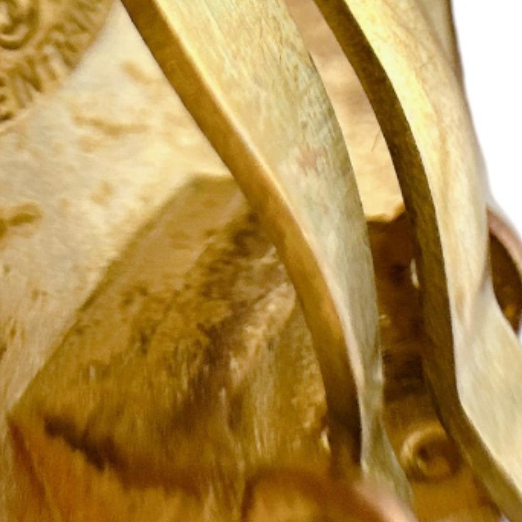 CHANEL Vintage large Circle Earring gold Women Used