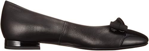 Unleaf Schleifenmotiv Zehenkappe Cutter Pumps, Damen, 3891, Schwarze Kombination, Größe 22,5 cm, 2E
