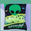 Alien Plush Pillow With Pp Cotton Filling Soft Stuffed Toy For Kids Room Decor