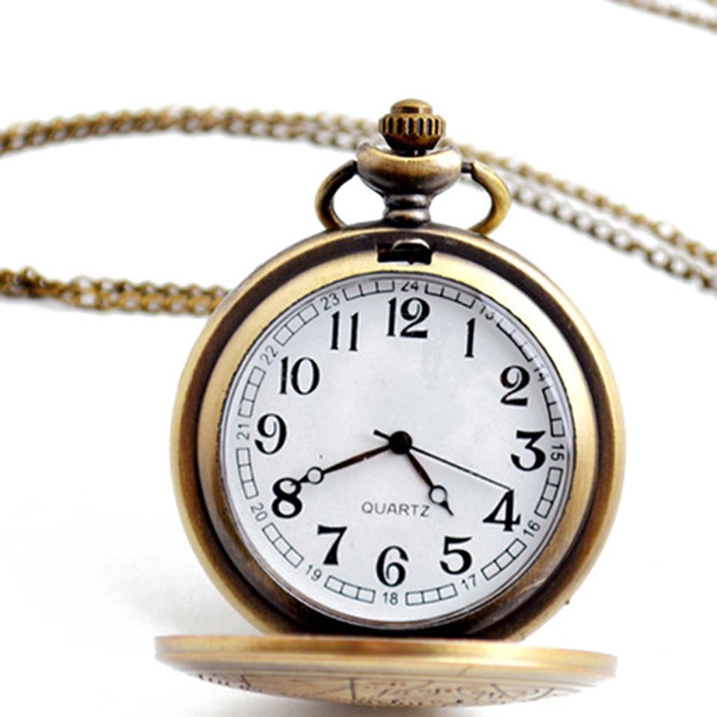Vintage Bronze Carving DAD Fashion Quartz Pocket Watch Give Father Best Pendant Gift Collection Artwork